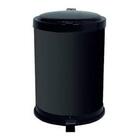 Lixeira De Metal C/ Pedal 12l Preta - Nova Alianca