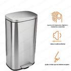 Lixeira De Pedal 30l Em Inox Com Balde Interno Guimmis.casa