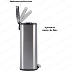 Lixeira De Pedal 30l Em Inox Com Balde Interno Guimmis.casa