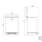 Lixeira De Pedal Inox D Slim 30l Tramontina