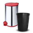 Lixeira De Pedal Martinazzo Aço Inox 5,5l Com Tampa