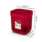 Lixeira De Pia 3 Litros Plástica Cesto De Lixo Tampa Organiza