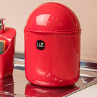 Lixeira De Pia Vermelha 4l Uz