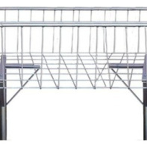 Lixeira De Rua Aramada De 2 Metros Jsn Cinza