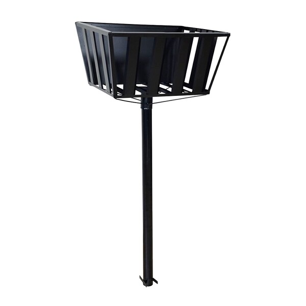 Lixeira De Rua Calçada Popular Cesto Fundo Preta 129x60x45cm | Leroy Merlin
