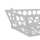 Lixeira De Rua Modelo Retangular 60cm De Parede