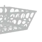 Lixeira De Rua Modelo Retangular 60cm De Parede