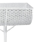 Lixeira De Rua Modelo Tela Moeda De  60cm Branca