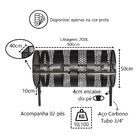 Lixeira De Rua Modelo Tela Moeda Dupla 100cm Com Tampa