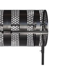 Lixeira De Rua Modelo Tela Moeda Dupla 100cm Com Tampa