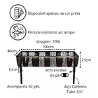 Lixeira De Rua Modelo Tela Moeda Dupla De 100cm