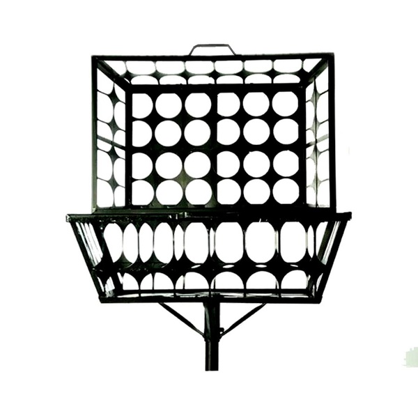 Lixeira De Rua Modelo Tela Moeda Retangular 60cm Com Tampa