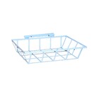 Lixeira De Rua Para Muro Parede Ou Grade Branca 60x45x12cm