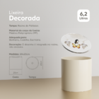 Lixeira Decorada Bege Claro Com Borboleta Amarela