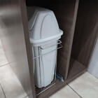 Lixeira Deslizante 14l Mobile Dimec Corrediças Trilho Para Ar