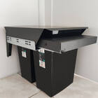 Lixeira Deslizante Dupla 30l Ecológica Para Cozinha Master Pr