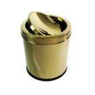 Lixeira Dourada 5l Basculante - By Fineza