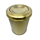 Lixeira Dourada 7l Basculante Novo Design Fineza