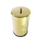 Lixeira Dourada Com Tampa Em Aço Inox 7,8l – By Fineza