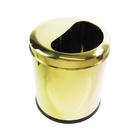 Lixeira Dourada Meia Lua Em Aço Inox 8l – By Fineza