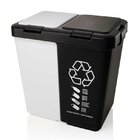 Lixeira Dupla Grande 40 Litros Lixo Seletivo Orgânico Tampa