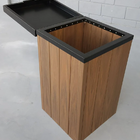 Lixeira Ecológica Baú Em Madeira Plástica - 110l