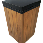 Lixeira Ecológica Baú Em Madeira Plástica - 110l