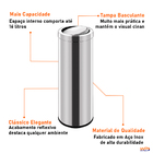 Lixeira Em Aço Inox 16 Litros Tampa Basculante - Wp Connect