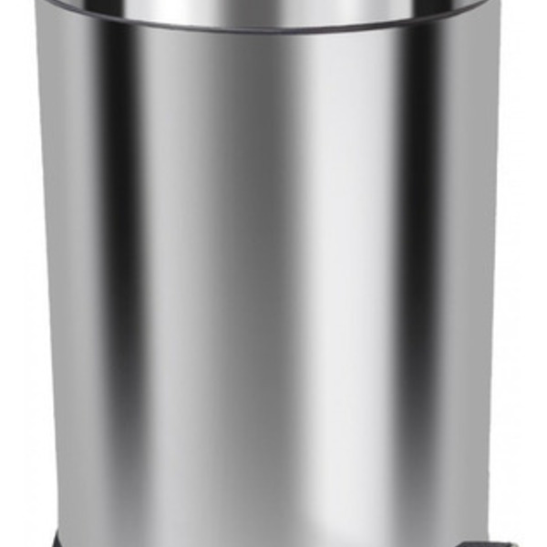 Lixeira Em Aço Inox 30 Litros Com Pedal E Cesto Removível Inox