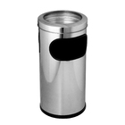 Lixeira Em Aço Inox 52 X 24 Cm Com Aro E Bituqueira