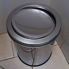 Lixeira Em Aço Inox 5 Litros Com Tampa Basculante