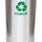 Lixeira Em Aço Inox Com Aro Pintado 30l Azul