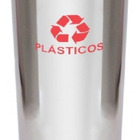 Lixeira Em Aço Inox Com Aro Pintado 30l Vermelho