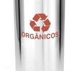 Lixeira Em Aço Inox Com Aro Pintado 50l