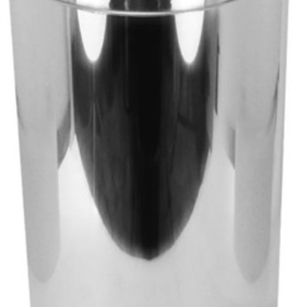 Lixeira Em Aço Inox Com Tampa Meia Esfera 50 Litros