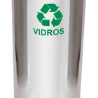 Lixeira Em Aço Inox Com Tampa Meia Esfera 50 Litros Verde