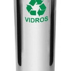 Lixeira Em Aço Inox Com Tampa Meia Esfera Pintada 30 Litros V