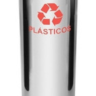 Lixeira Em Aço Inox Com Tampa Meia Esfera Pintada 30l