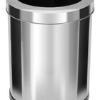 Lixeira Em Inox Com Aro Inox 13,5 Litros