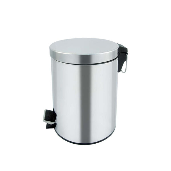 Lixeira Em Inox Com Pedal Casíta 22 5x32 5cm 8 Litros Prata