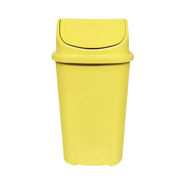 Lixeira Em Polietileno Com Tampa Basculante 60 Litros - Amare