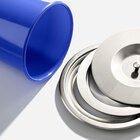 Lixeira Embutida De Cozinha Inox Redonda 5 Litros (escovada)