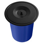 Lixeira Embutida De Cozinha Inox Redonda 5 Litros (preta Fosc