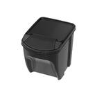 Lixeira Empilhável 20 L Preta Plasútil