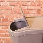 Lixeira Empilhável 34 L Cinza Plasútil