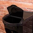 Lixeira Empilhável 34 L Preta Plasútil