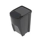Lixeira Empilhável 34 L Preta Plasútil