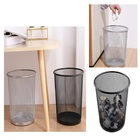 Lixeira Escritorio Cesto Metal Aramado Grande 12 Litros Telad