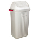 Lixeira Externa Plástico Cinza 92x38x52cm Basculante