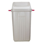 Lixeira Externa Plástico Cinza 92x38x52cm Basculante